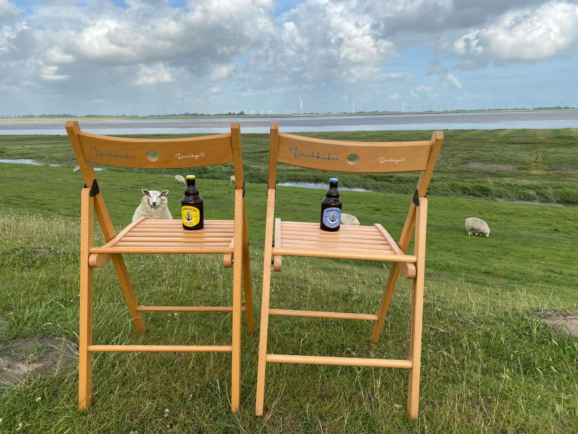 Deichkoje12 Direkt Am Eiderdeich Nur 7 Km Bis Zur Nordsee Und 20 Min Bis Sankt Peter Ording Tönning Eksteriør bilde